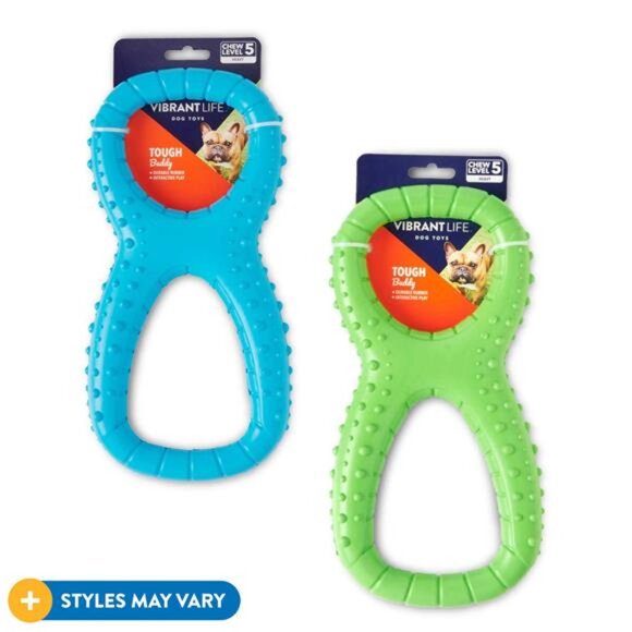 Tough Buddy 8 Ring Dog Toy, Color May Vary, Chew Level 5 - Picture 3 of 5